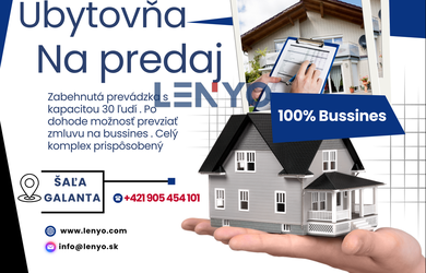 Na predaj ubytovňa so zabehnutým bussinesom