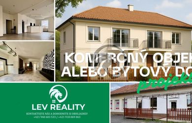 Lev Reality - KOMERČNÝ / BYTOVÝ OBJEKT – Nová Dedina, 328 m² plné možností!